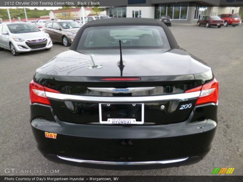 Black / Black 2012 Chrysler 200 Touring Convertible