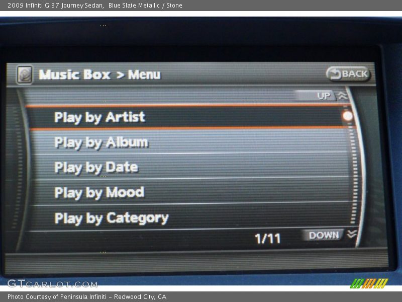 Blue Slate Metallic / Stone 2009 Infiniti G 37 Journey Sedan
