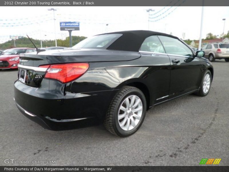 Black / Black 2012 Chrysler 200 Touring Convertible