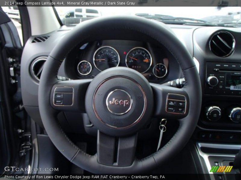 Mineral Gray Metallic / Dark Slate Gray 2014 Jeep Compass Latitude 4x4