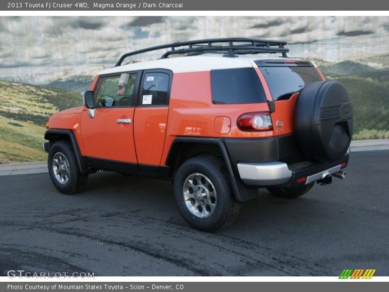 Magma Orange / Dark Charcoal 2013 Toyota FJ Cruiser 4WD