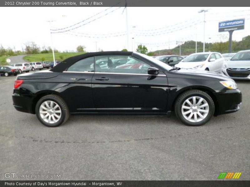 Black / Black 2012 Chrysler 200 Touring Convertible