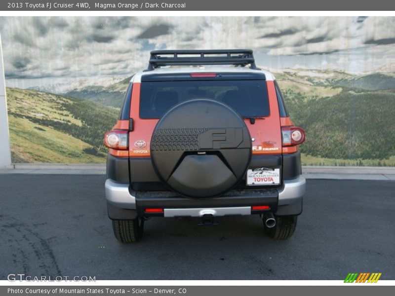 Magma Orange / Dark Charcoal 2013 Toyota FJ Cruiser 4WD