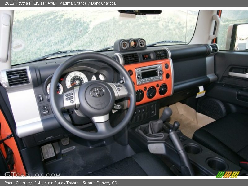 Magma Orange / Dark Charcoal 2013 Toyota FJ Cruiser 4WD
