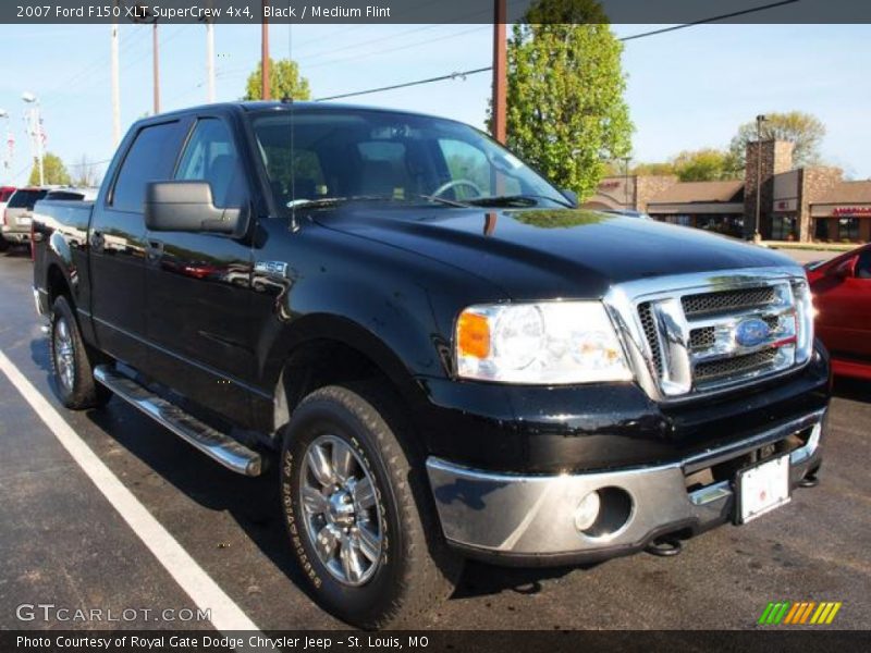 Black / Medium Flint 2007 Ford F150 XLT SuperCrew 4x4