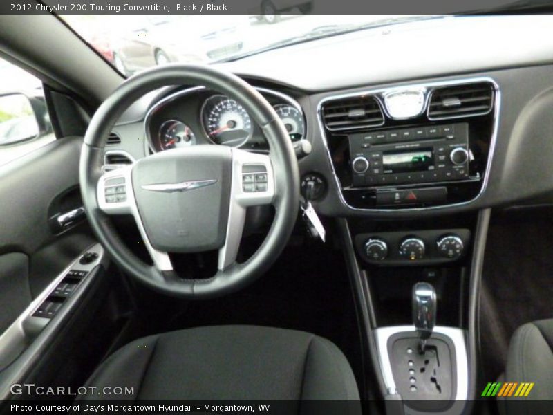 Black / Black 2012 Chrysler 200 Touring Convertible