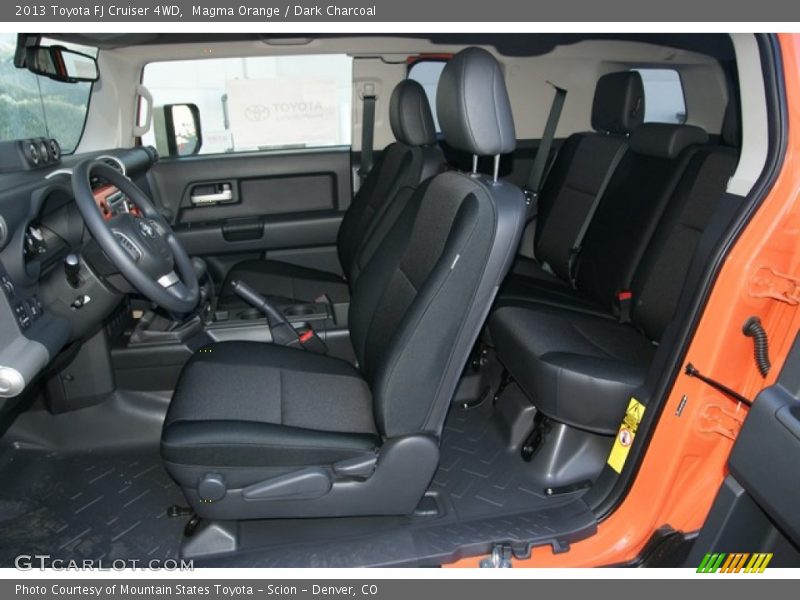 Magma Orange / Dark Charcoal 2013 Toyota FJ Cruiser 4WD