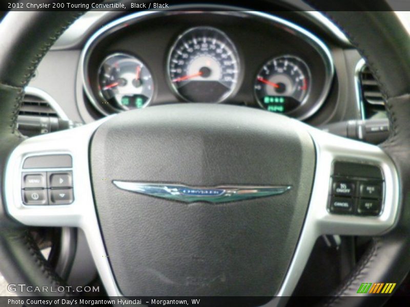 Black / Black 2012 Chrysler 200 Touring Convertible
