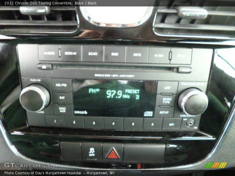 Black / Black 2012 Chrysler 200 Touring Convertible