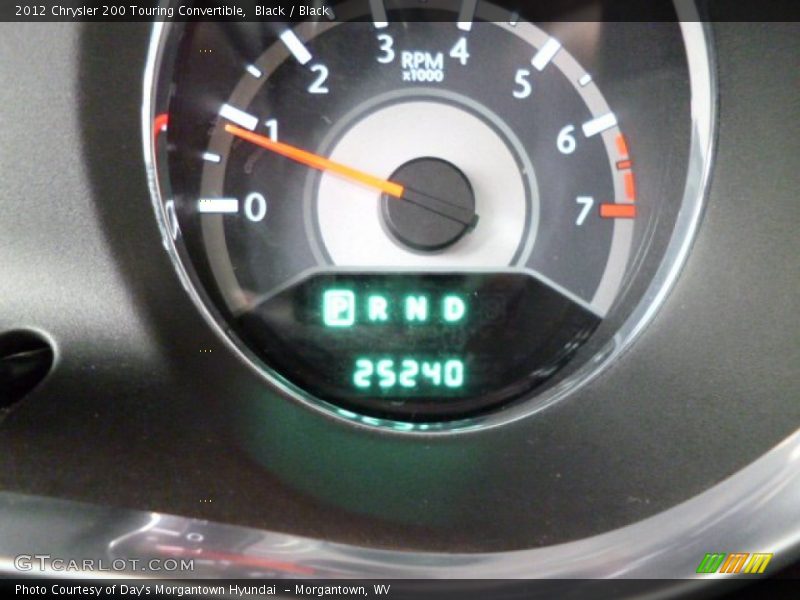 Black / Black 2012 Chrysler 200 Touring Convertible