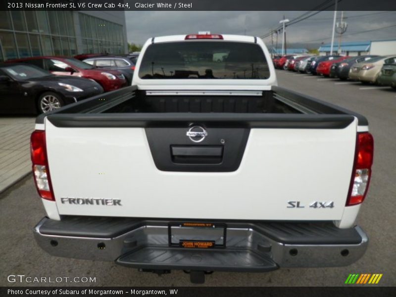 Glacier White / Steel 2013 Nissan Frontier SL V6 Crew Cab 4x4
