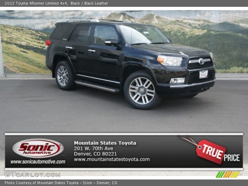 Black / Black Leather 2013 Toyota 4Runner Limited 4x4