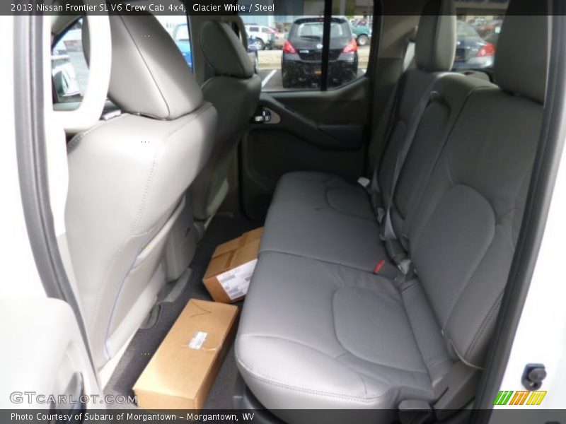 Glacier White / Steel 2013 Nissan Frontier SL V6 Crew Cab 4x4
