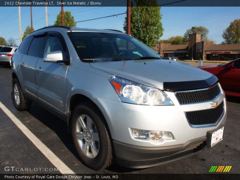 Silver Ice Metallic / Ebony 2012 Chevrolet Traverse LT