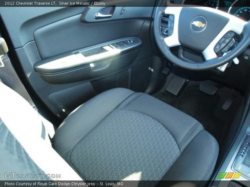 Silver Ice Metallic / Ebony 2012 Chevrolet Traverse LT