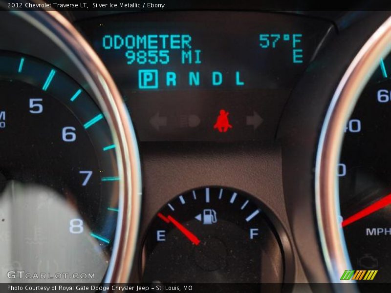 Silver Ice Metallic / Ebony 2012 Chevrolet Traverse LT