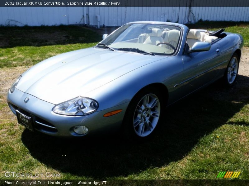 Sapphire Blue Metallic / Ivory 2002 Jaguar XK XK8 Convertible