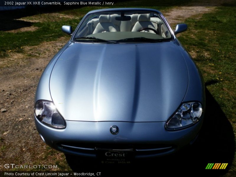 Sapphire Blue Metallic / Ivory 2002 Jaguar XK XK8 Convertible