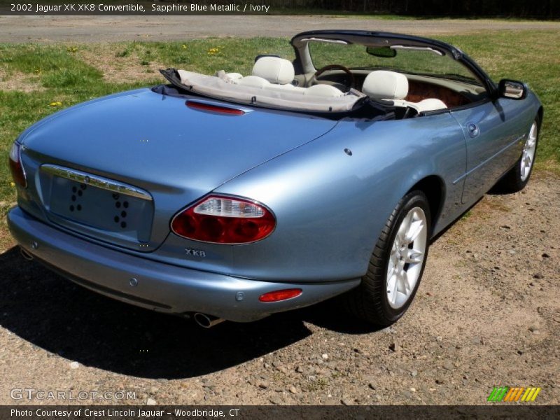 Sapphire Blue Metallic / Ivory 2002 Jaguar XK XK8 Convertible