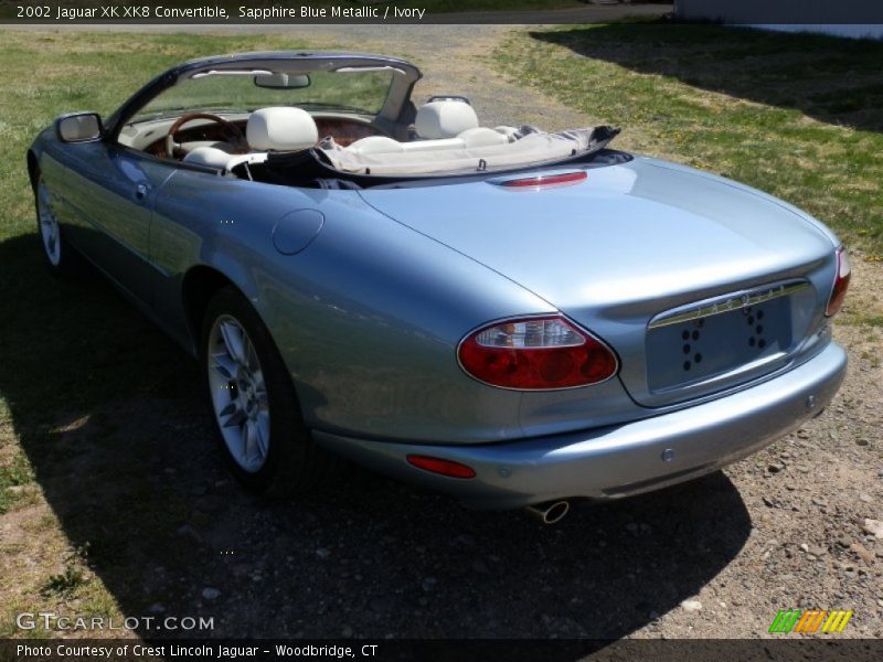 Sapphire Blue Metallic / Ivory 2002 Jaguar XK XK8 Convertible