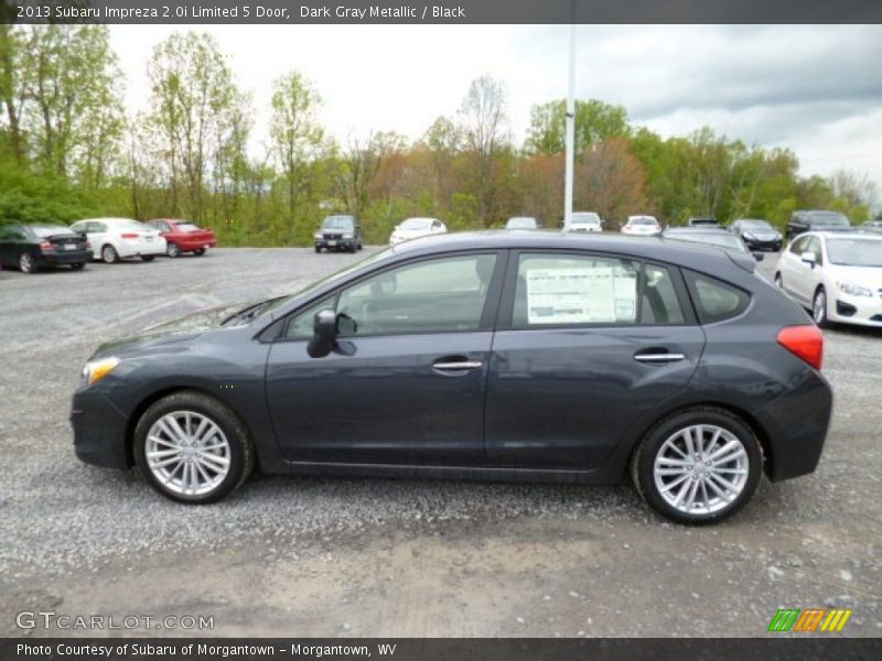 Dark Gray Metallic / Black 2013 Subaru Impreza 2.0i Limited 5 Door