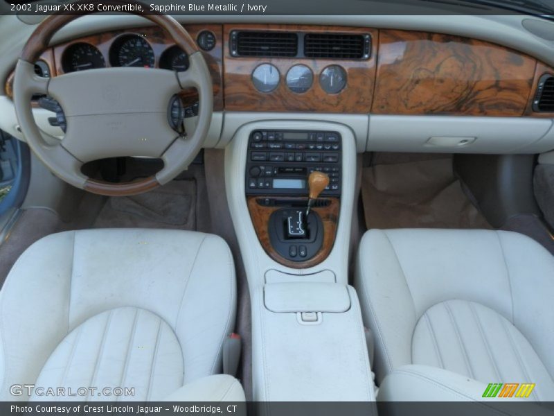 Sapphire Blue Metallic / Ivory 2002 Jaguar XK XK8 Convertible