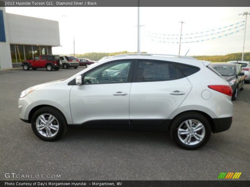 Diamond Silver / Black 2013 Hyundai Tucson GLS