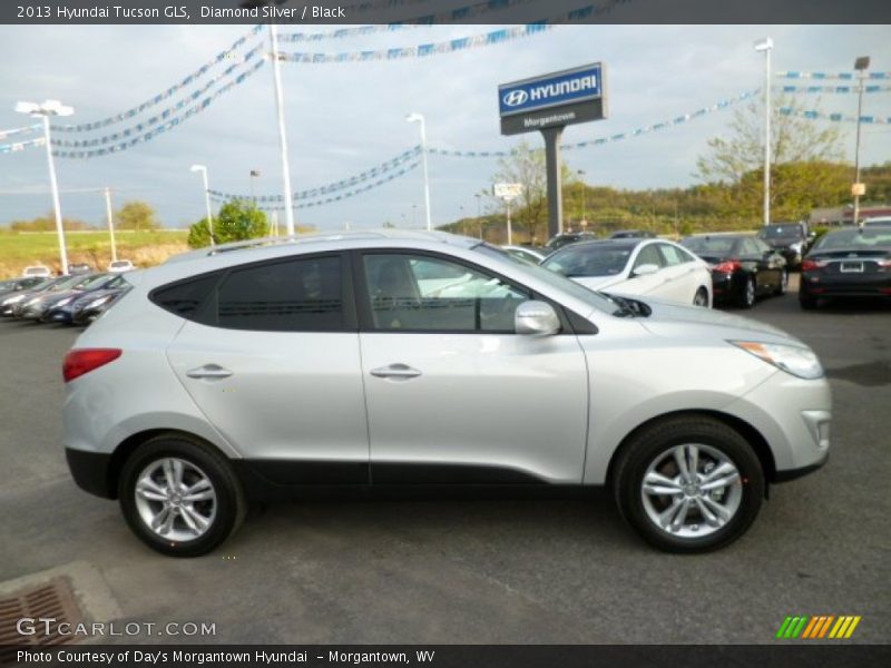 Diamond Silver / Black 2013 Hyundai Tucson GLS