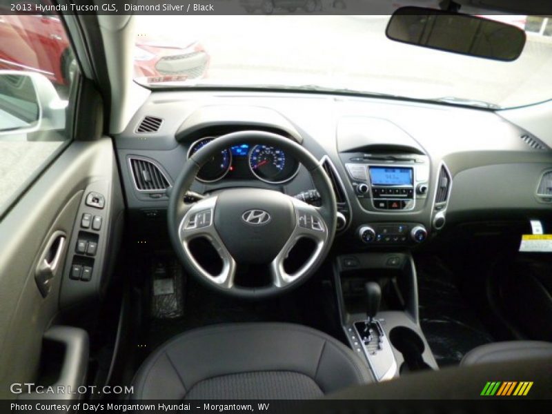 Diamond Silver / Black 2013 Hyundai Tucson GLS