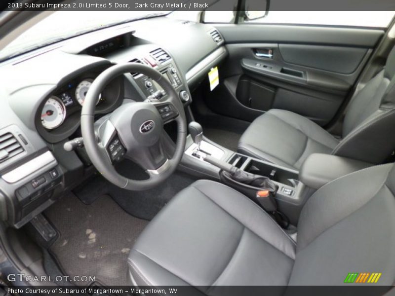 Dark Gray Metallic / Black 2013 Subaru Impreza 2.0i Limited 5 Door