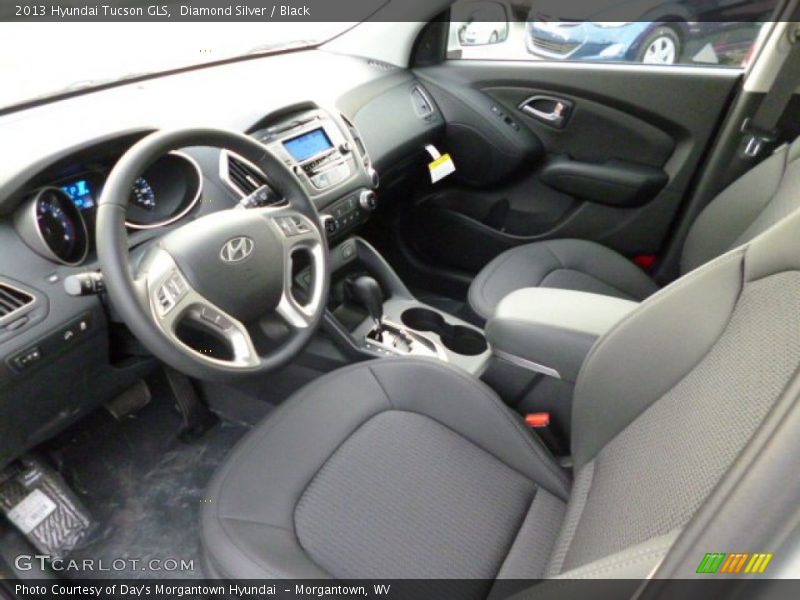 Diamond Silver / Black 2013 Hyundai Tucson GLS