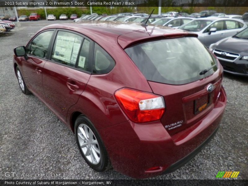 Camellia Red Pearl / Black 2013 Subaru Impreza 2.0i Premium 5 Door