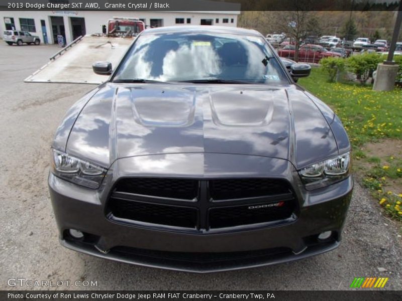Granite Crystal / Black 2013 Dodge Charger SXT AWD