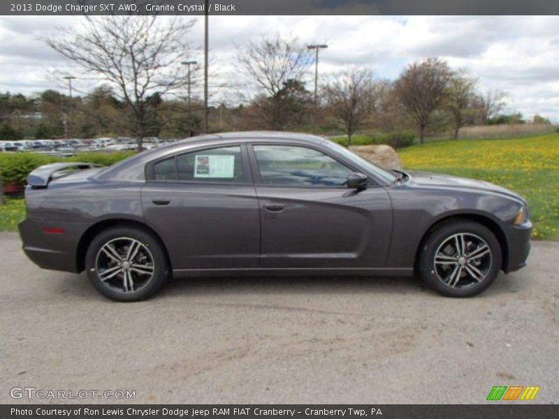 Granite Crystal / Black 2013 Dodge Charger SXT AWD