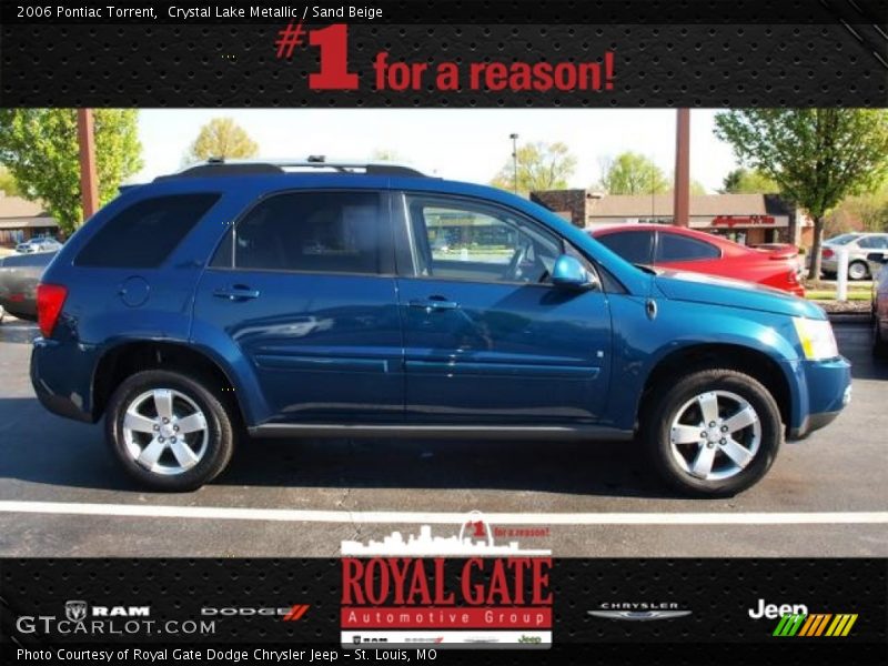 Crystal Lake Metallic / Sand Beige 2006 Pontiac Torrent