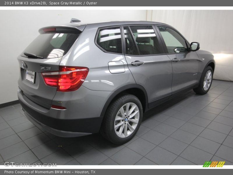 Space Gray Metallic / Oyster 2014 BMW X3 xDrive28i