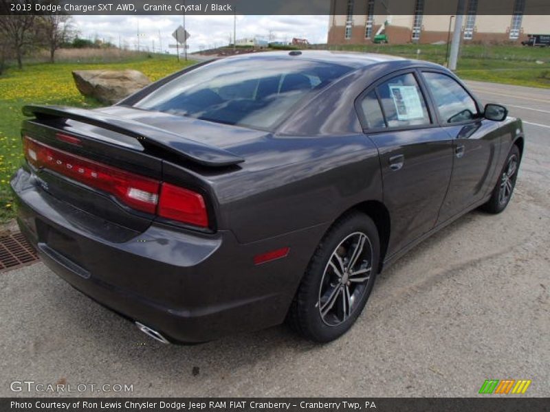 Granite Crystal / Black 2013 Dodge Charger SXT AWD