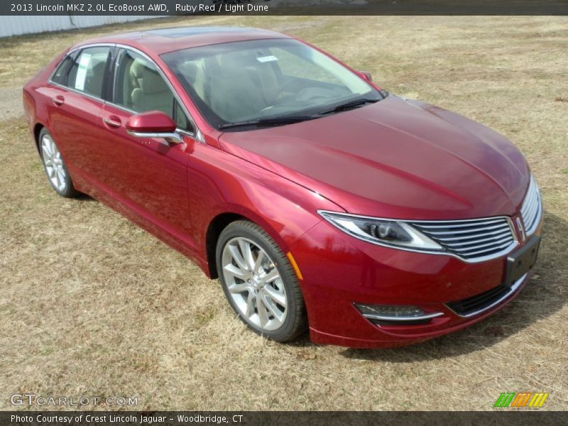 Ruby Red / Light Dune 2013 Lincoln MKZ 2.0L EcoBoost AWD