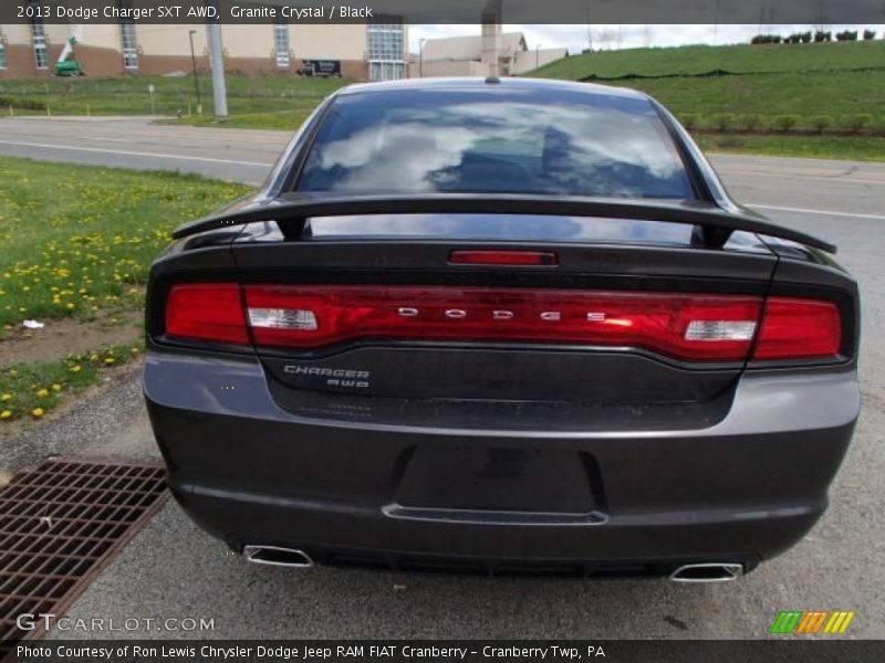 Granite Crystal / Black 2013 Dodge Charger SXT AWD