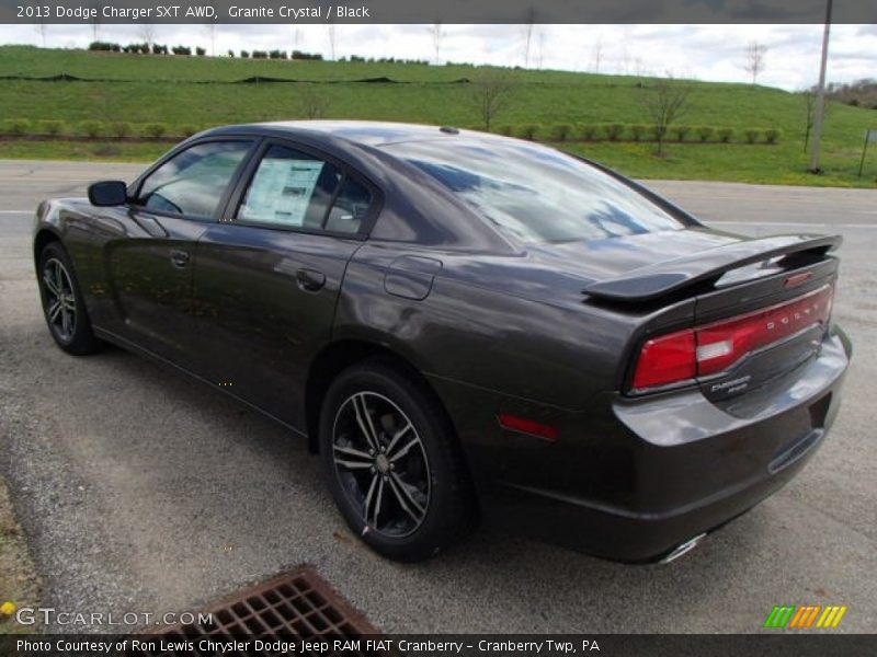 Granite Crystal / Black 2013 Dodge Charger SXT AWD