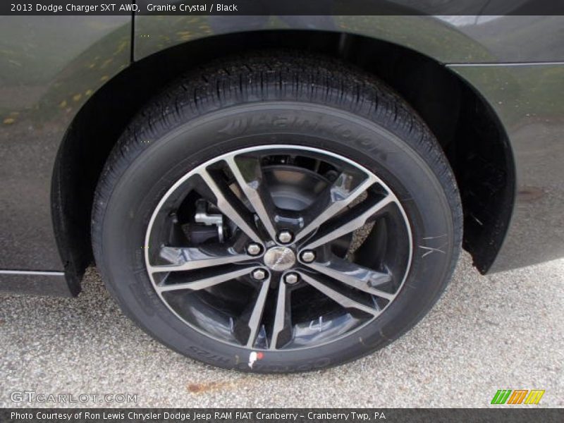 Granite Crystal / Black 2013 Dodge Charger SXT AWD