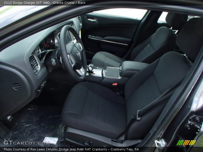 Granite Crystal / Black 2013 Dodge Charger SXT AWD