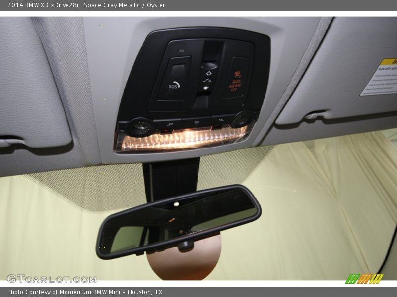 Space Gray Metallic / Oyster 2014 BMW X3 xDrive28i