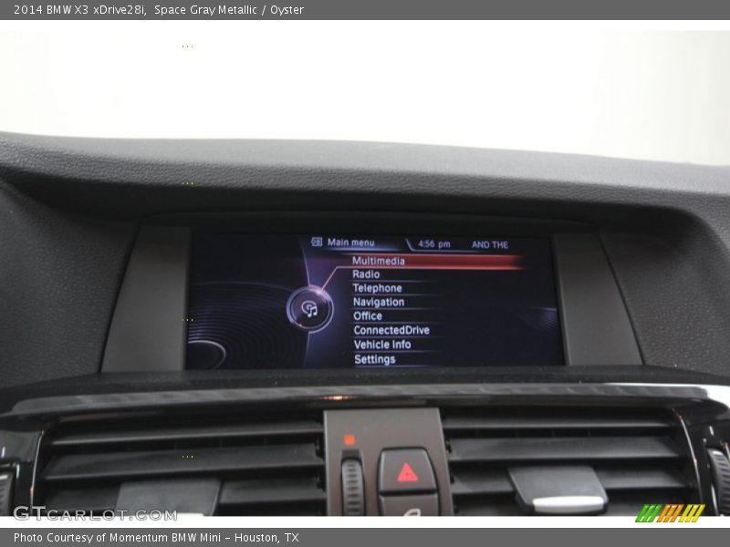 Space Gray Metallic / Oyster 2014 BMW X3 xDrive28i
