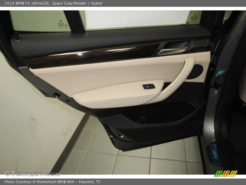 Space Gray Metallic / Oyster 2014 BMW X3 xDrive28i