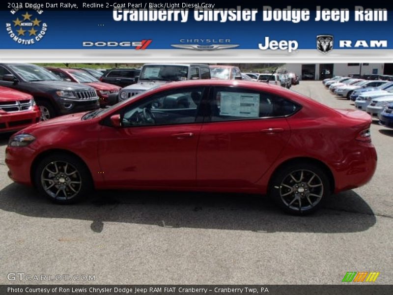 Redline 2-Coat Pearl / Black/Light Diesel Gray 2013 Dodge Dart Rallye