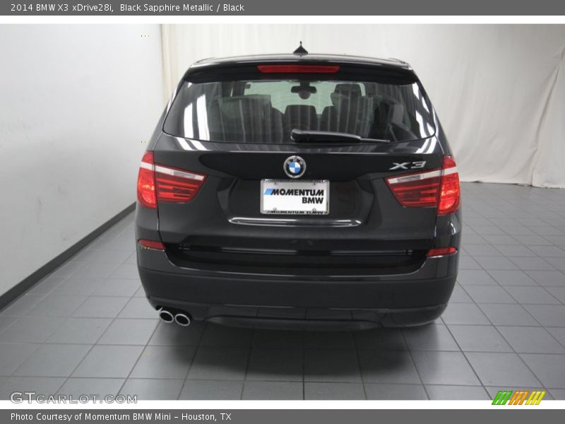Black Sapphire Metallic / Black 2014 BMW X3 xDrive28i
