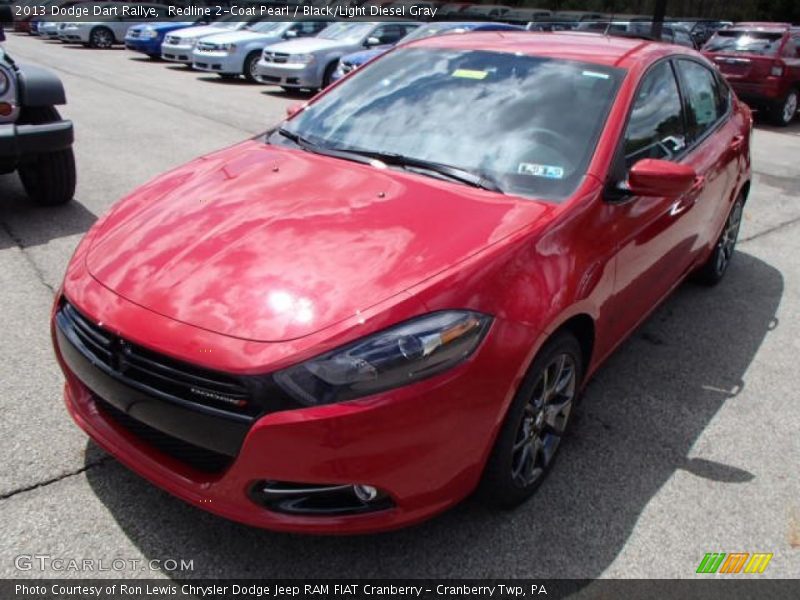 Redline 2-Coat Pearl / Black/Light Diesel Gray 2013 Dodge Dart Rallye