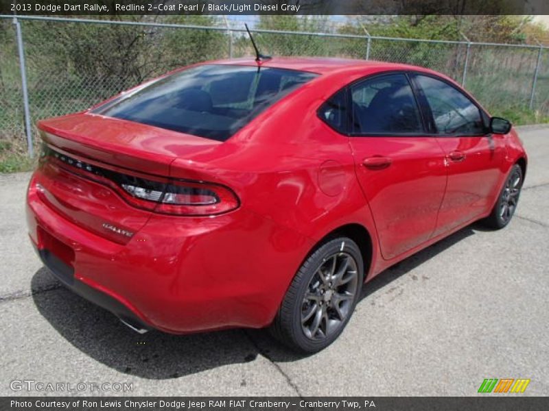 Redline 2-Coat Pearl / Black/Light Diesel Gray 2013 Dodge Dart Rallye