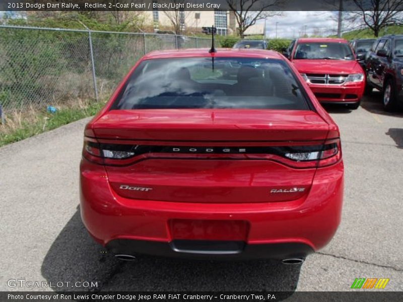 Redline 2-Coat Pearl / Black/Light Diesel Gray 2013 Dodge Dart Rallye